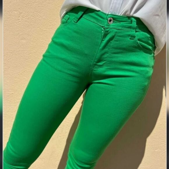 Frame Denim Le Slouch Jeans in Grass Green size 32 - Picture 8 of 11